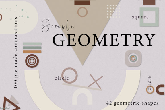 100 Shapes. Abstract Geometry Art: A Creative Tool for Designers and Artists