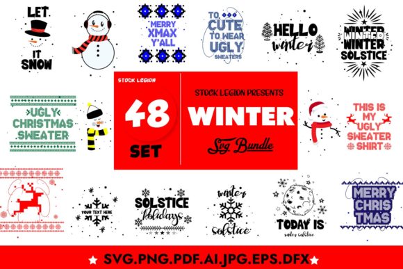 48 Winter Illustrations Quotes Bundle: A Comprehensive Guide for Designers and DIY Enthusiasts