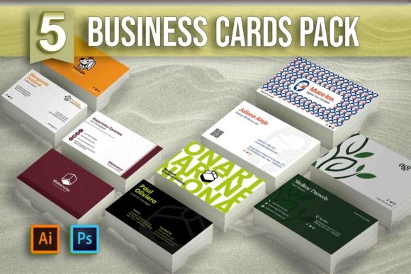 5 Business Cards Bundle: A Modern Solution for Professional Branding