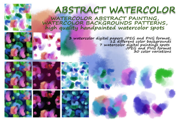 Abstract Watercolor Shapes: A Creative Resource for Designers and Artists