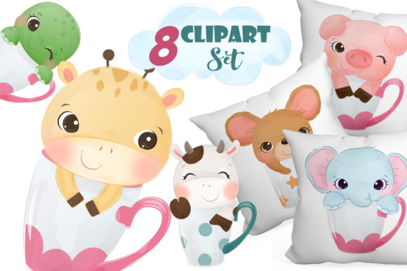 Adrable Animals Clipart Set: A Versatile Tool for Creative Projects