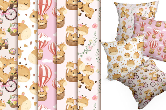 Cute Giraffe Digital Paper Collection: A Versatile Resource for Creative Projects