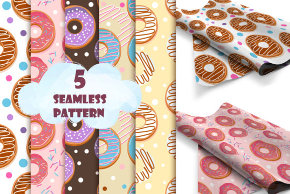 Doughnut Digital Paper Collection Set: A Versatile Resource for Creative Projects