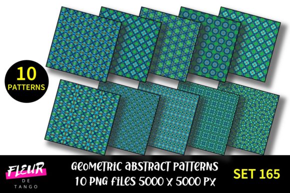 Geometric Pattern Digital Papers Set 165