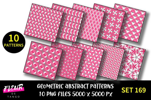 Geometric Pattern Digital Papers Set 169: A Versatile Tool for Creative and Professional Use