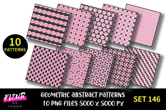 Geometric Patterns Digital Paper Set 146: A Versatile Resource for Creative Projects