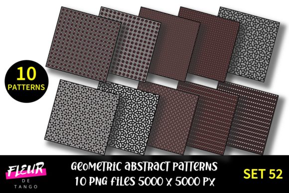 Geometric Patterns Digital Paper Set 52: A Versatile Tool for Every Creative Project