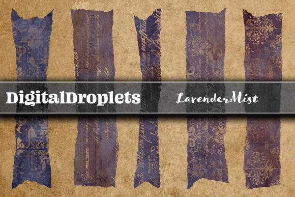 Lavender Mist Torn Washi Tape FREEBIE