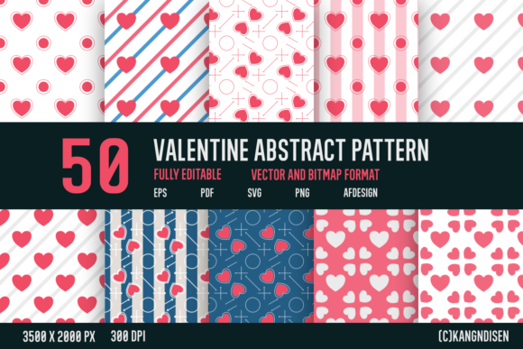 Valentine Abstract Pattern: A Versatile Design Asset